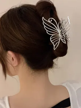 1pc Hollow Out Butterfly Design Hair Claw