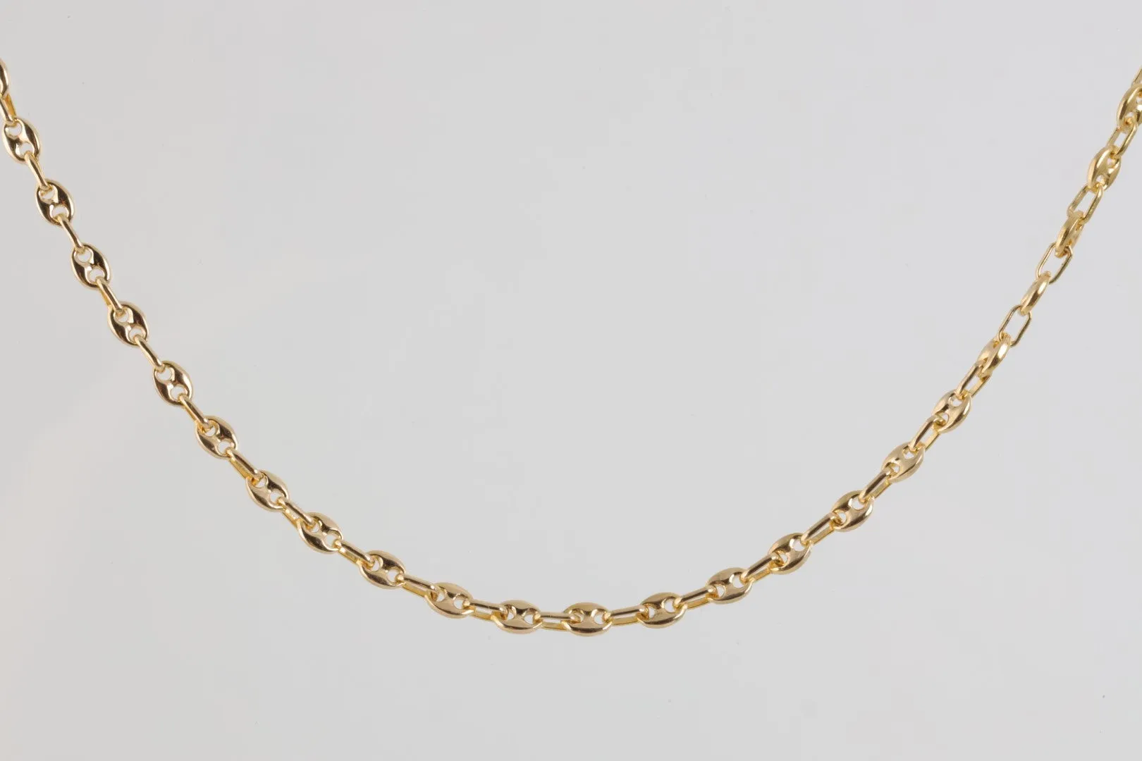 20" Gucci 14k Yellow Gold Anchor Mariner Chain Necklace (9.32g.)