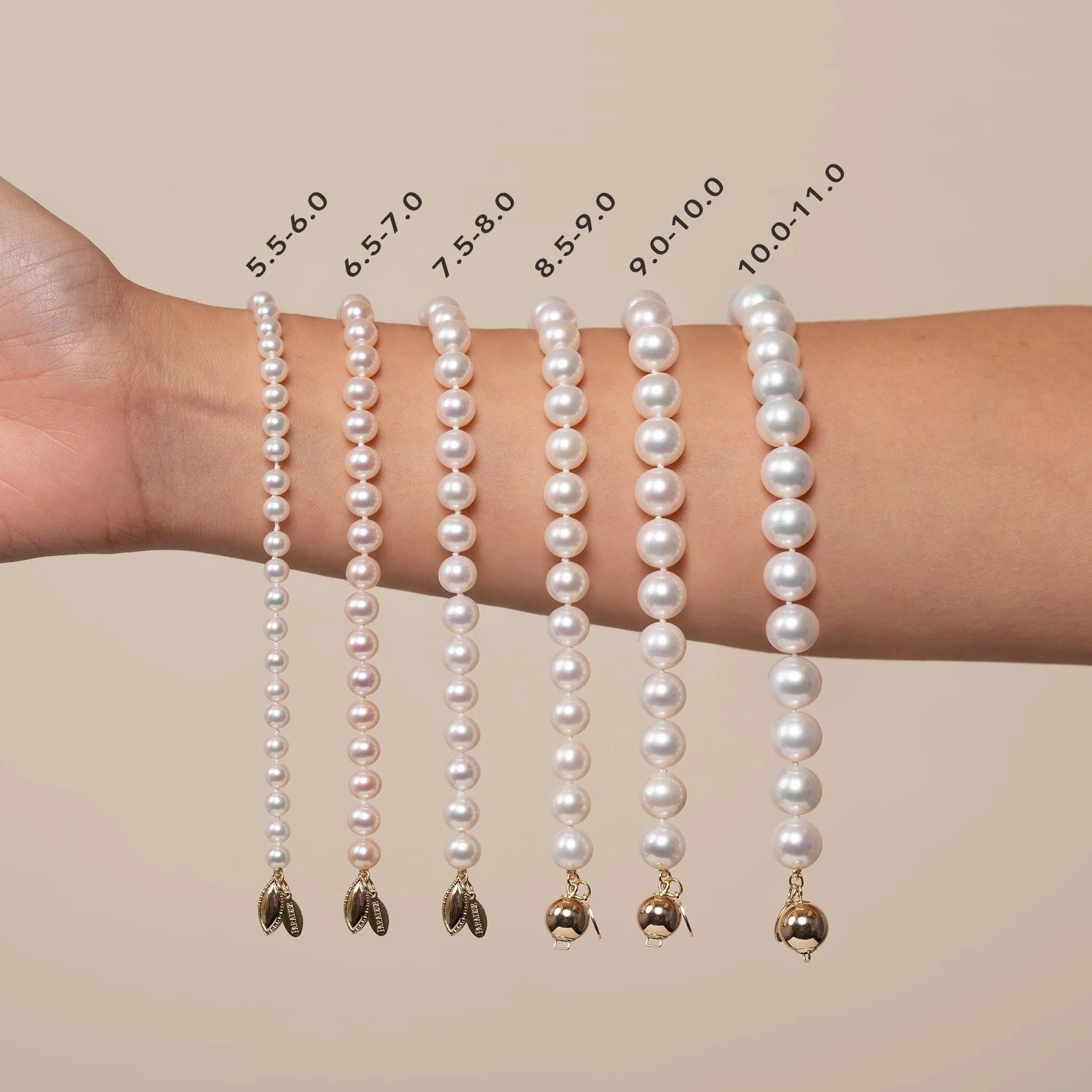 5.5-6.0 mm White Freshadama Freshwater Pearl Bracelet