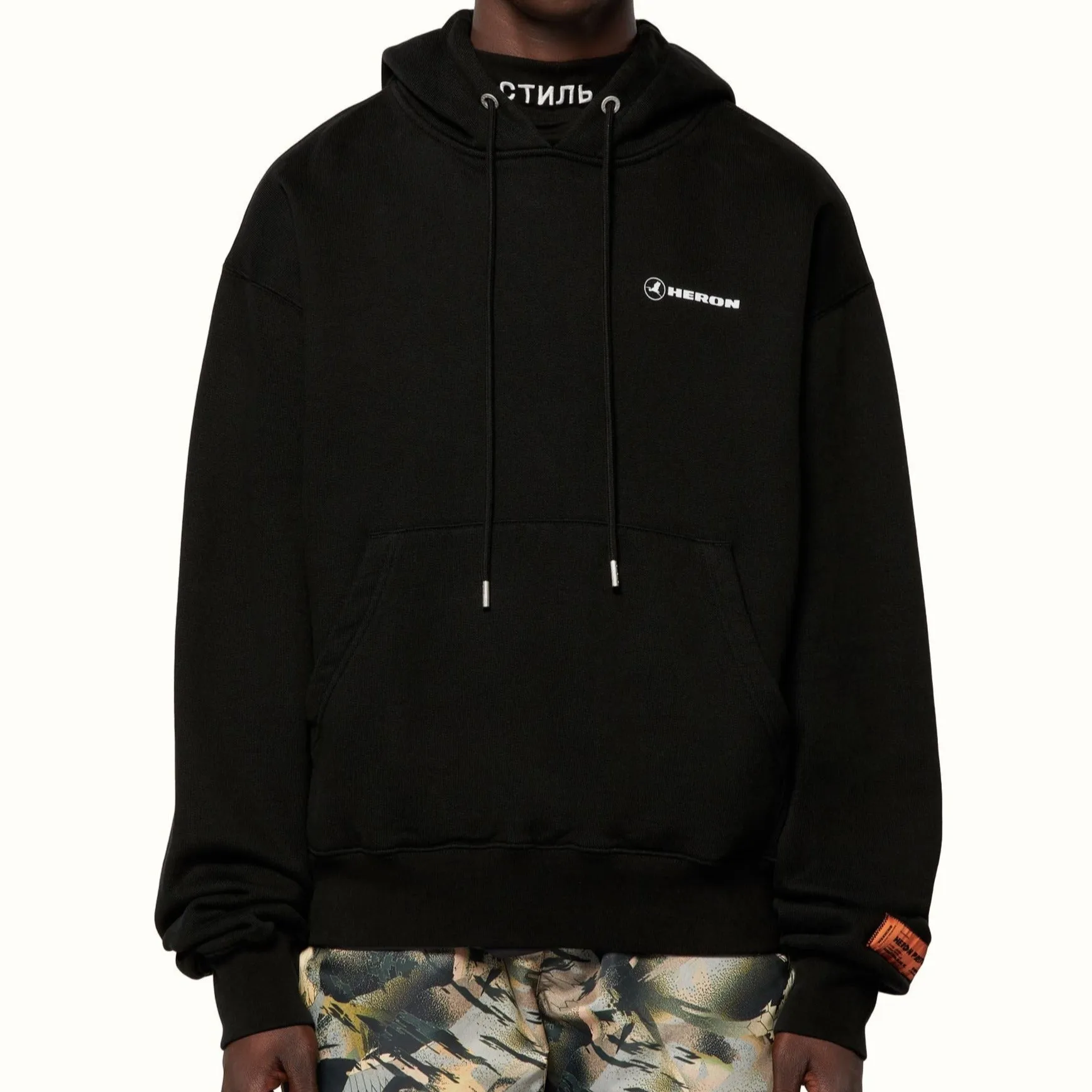 (70% OFF) HERON PRESTON Errythang Hoodie Black