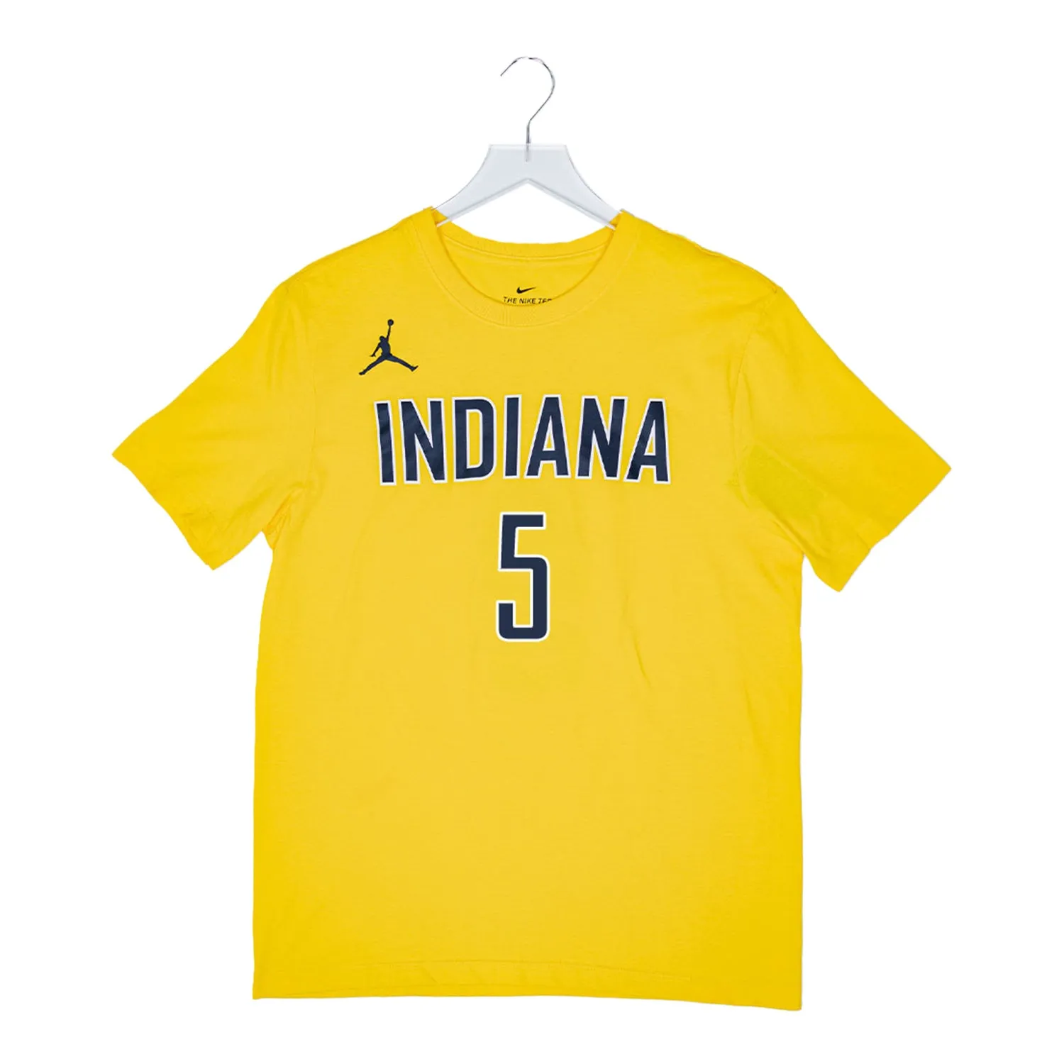 Adult Indiana Pacers #5 Jarace Walker Statement Name and Number T-shirt by Jordan