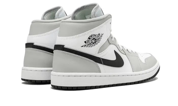 Air Jordan 1 Mid White Light Smoke Grey