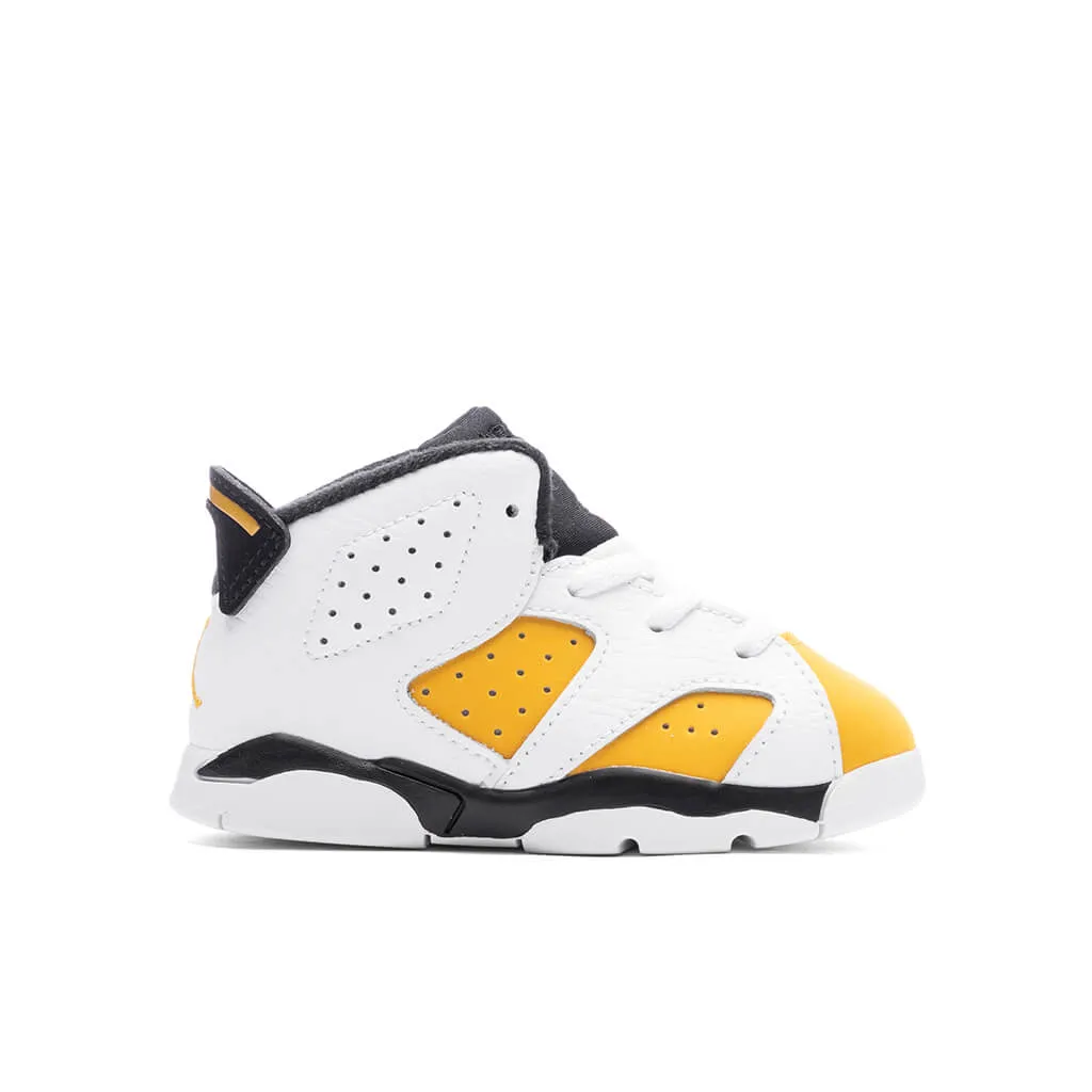 Air Jordan 6 Retro (TD) - White/Yellow Ochre/Black