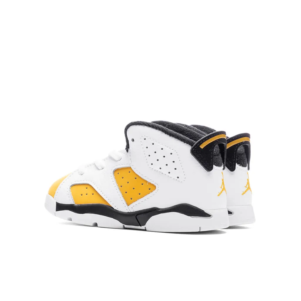 Air Jordan 6 Retro (TD) - White/Yellow Ochre/Black