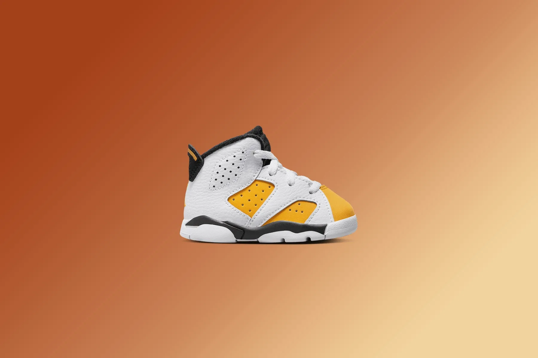 Air Jordan 6 Retro (TD) - White/Yellow Ochre/Black