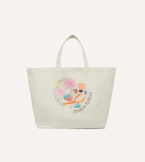 Andreotti & Baribeaud for Drake's 'Jour de Marché' Tote Bag