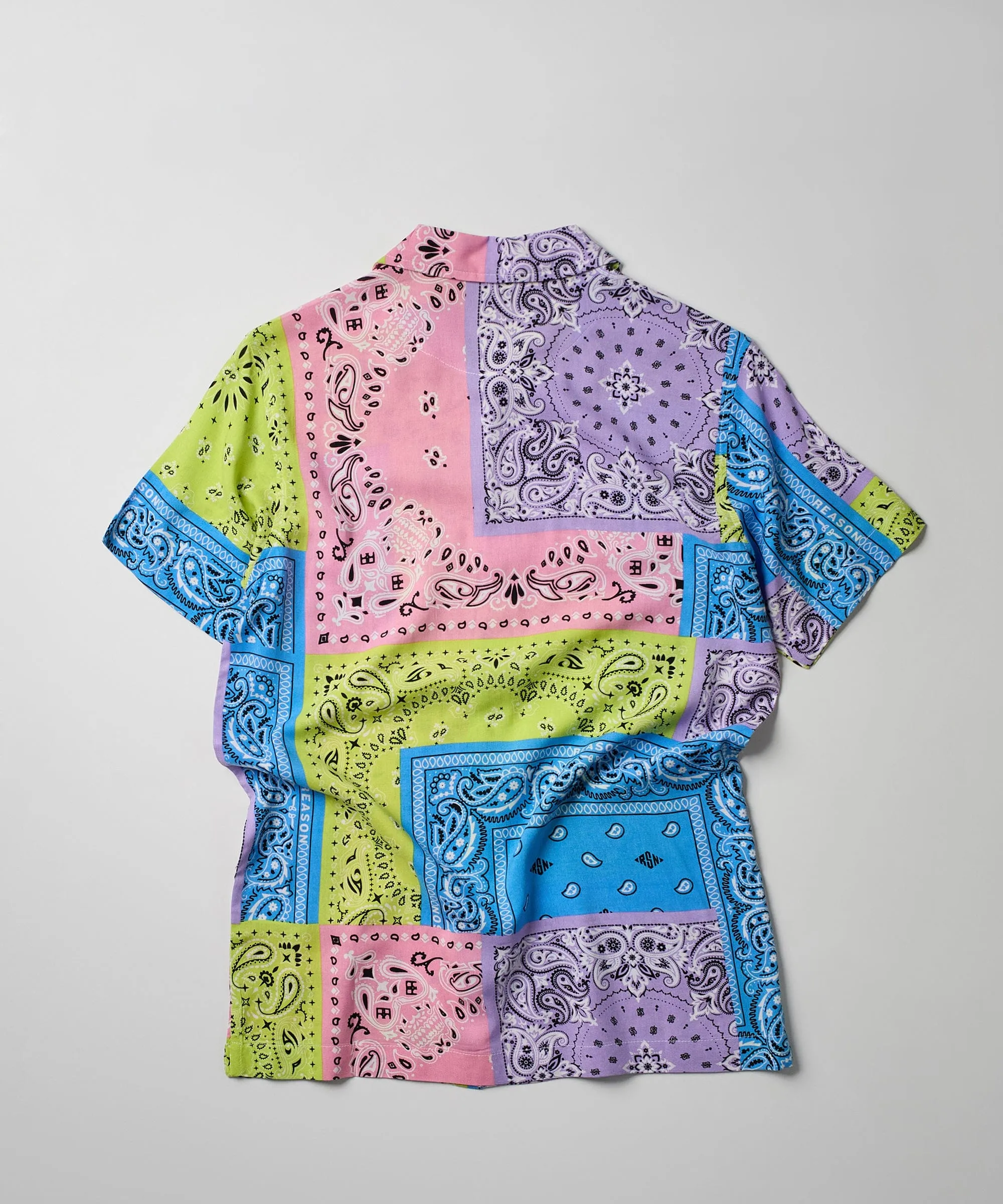 Bandana Paisley Allover Print Short Sleeve Shirt