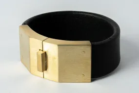 Box Lock Bracelet (Facet, Narrow, BLK MR)