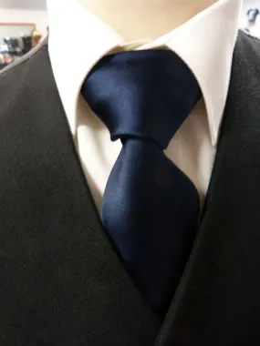 Boys Navy Satin Tie