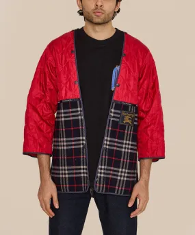 BURBERRY PLAID JACKET RED CHECKS