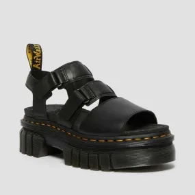 Dr. Martens Ricki 3-Strap Sandal Black Nappa Lux