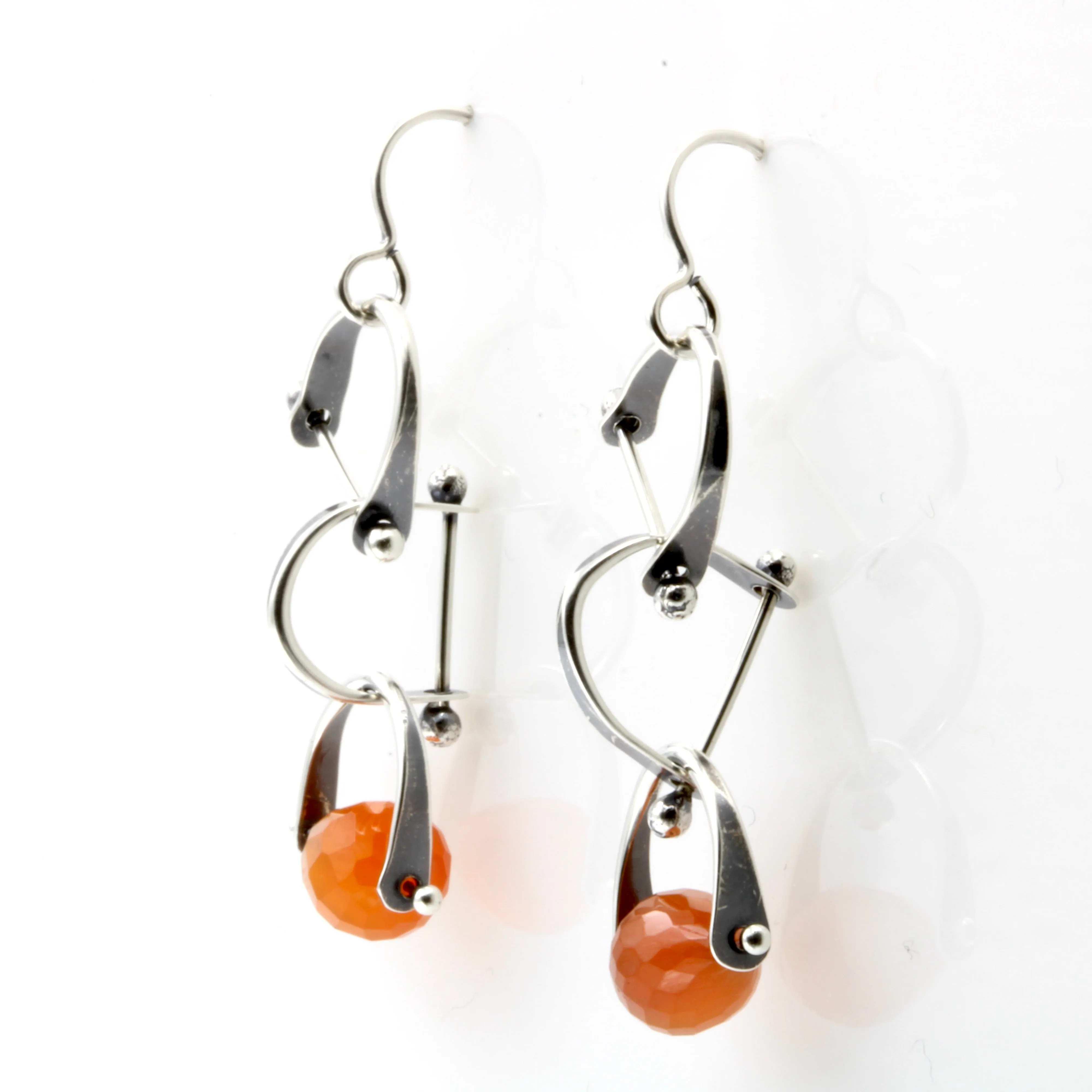 Forged Carnelian Earrings