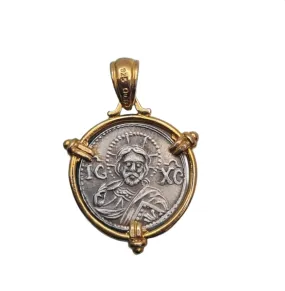 Greek Jesus pendant necklace