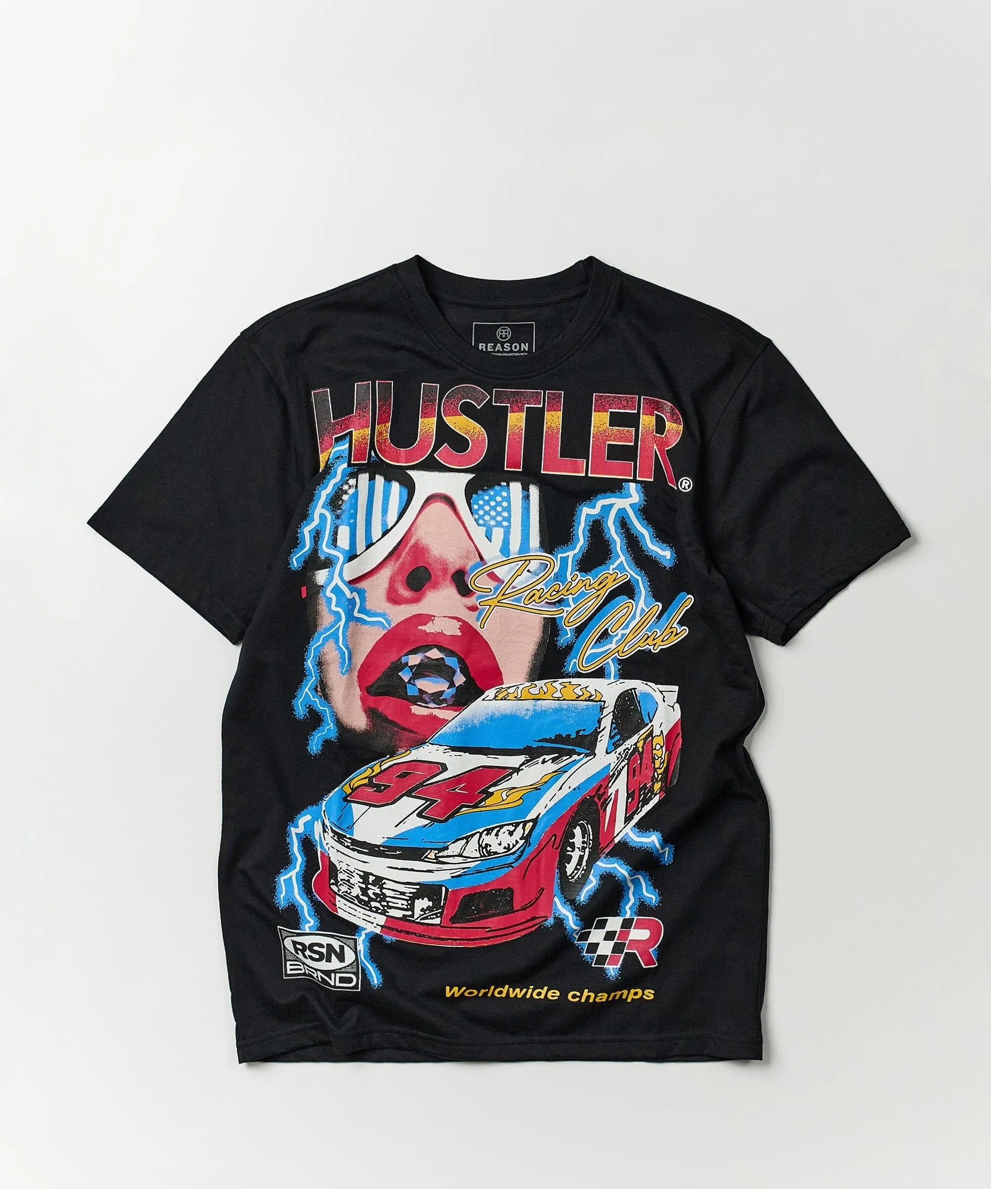 Hustler Racing Short Sleeve Graphic Tee - Black