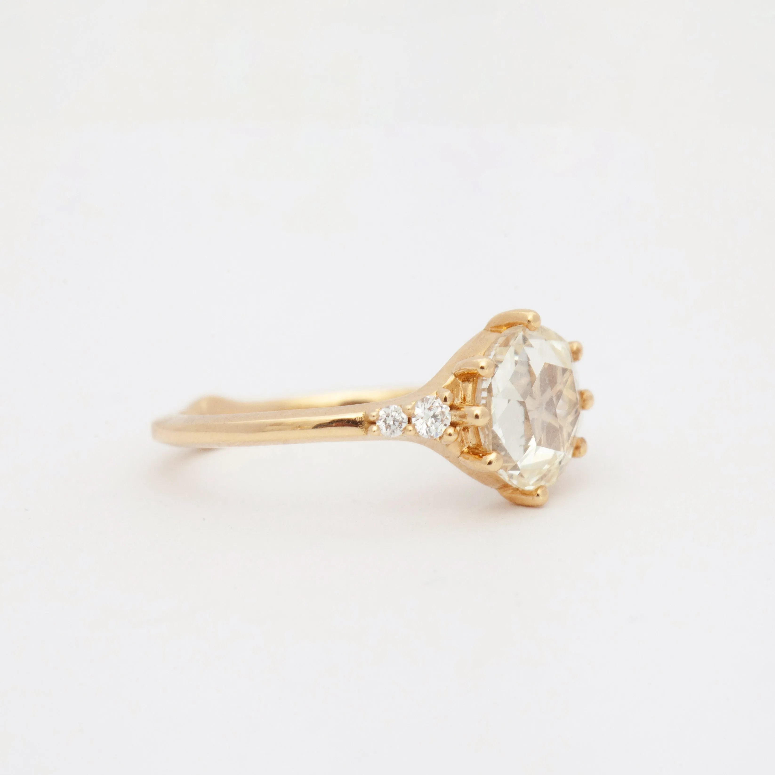 Icy Rose-Cut Diamond Ring