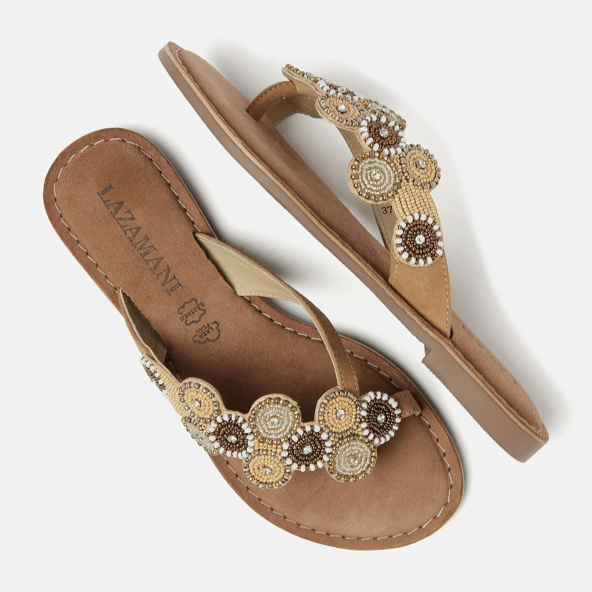 Julia Dames Slippers Beige