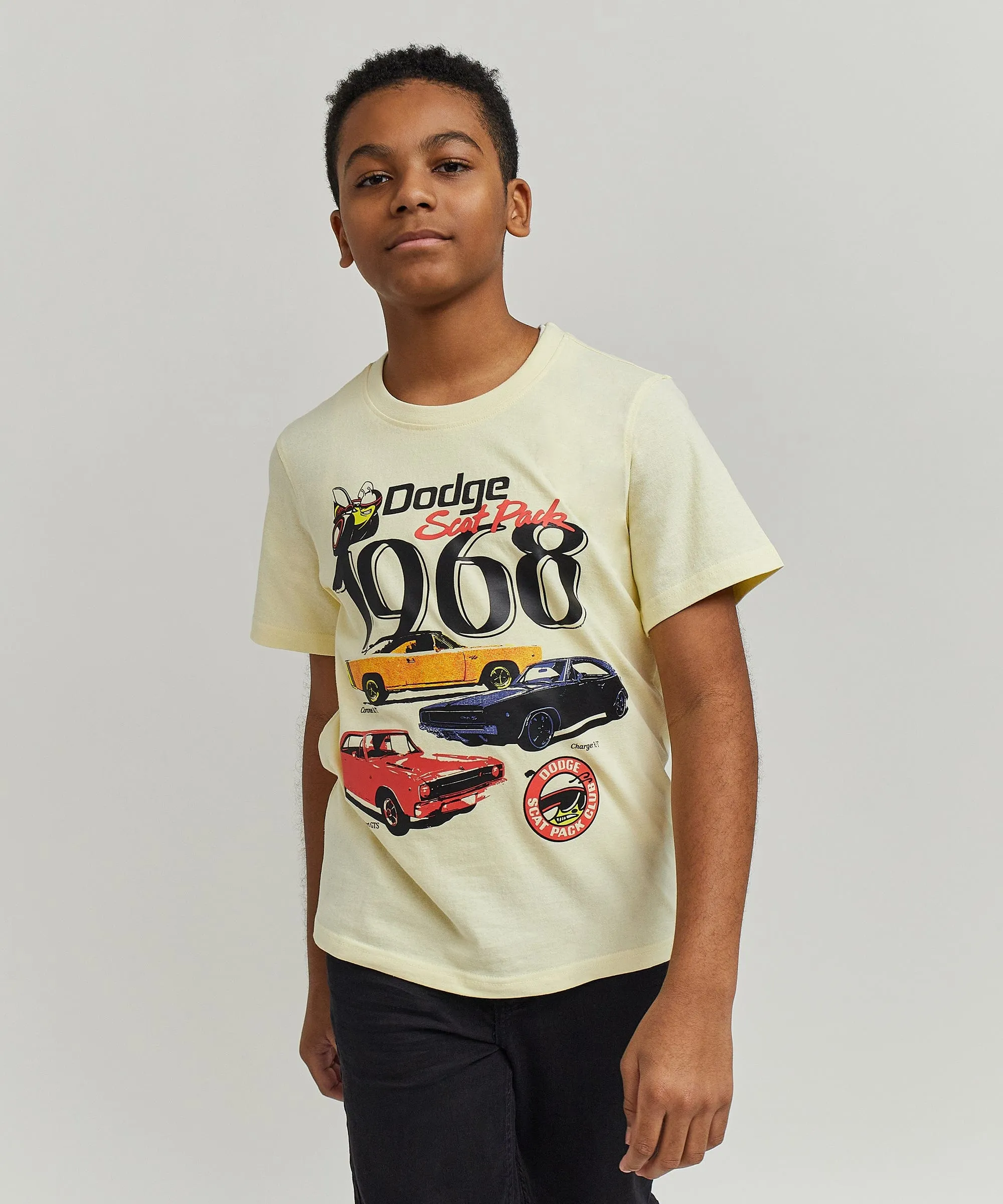 Kids Dodge 1968 Short Sleeve Tee - Khaki