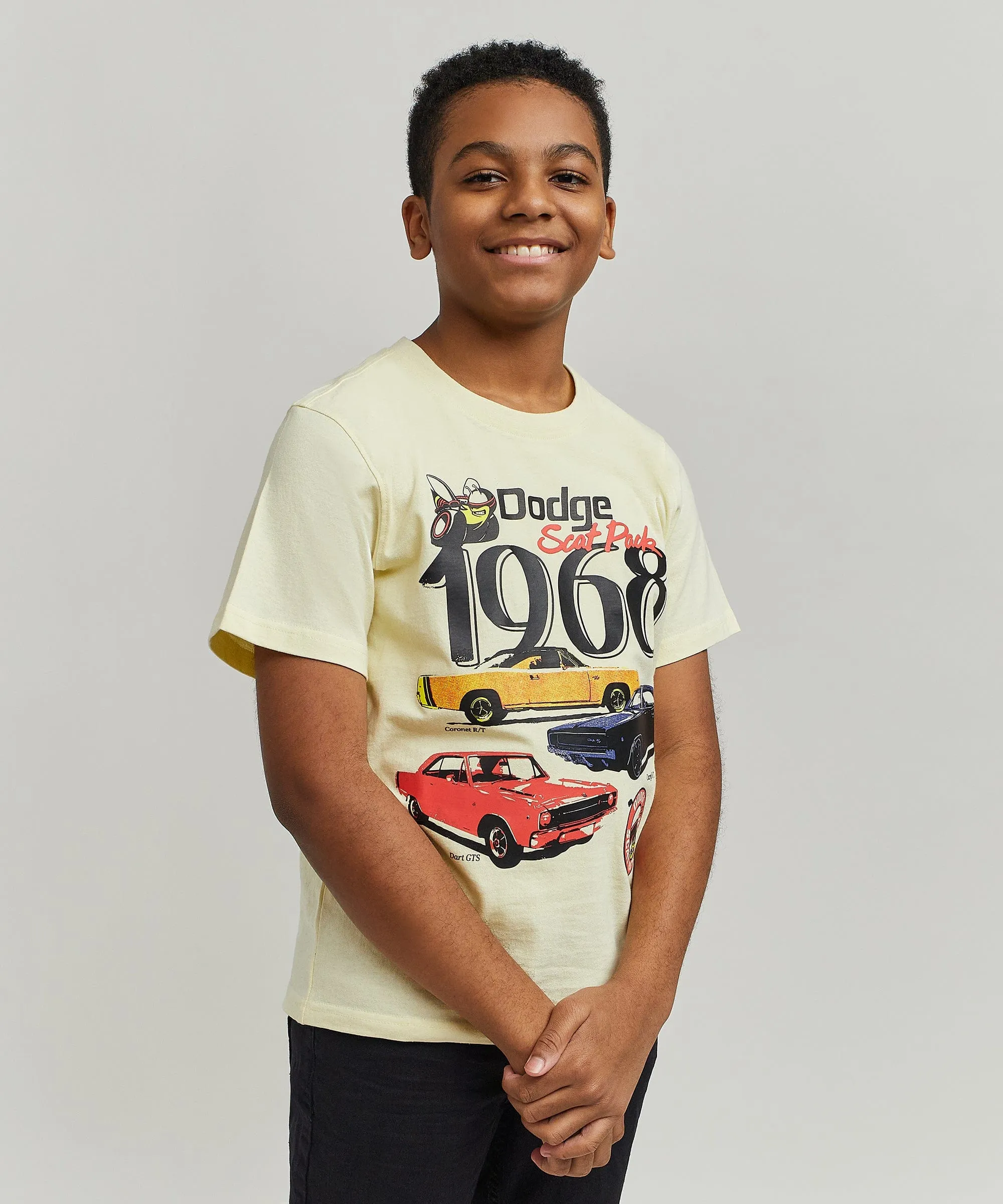 Kids Dodge 1968 Short Sleeve Tee - Khaki