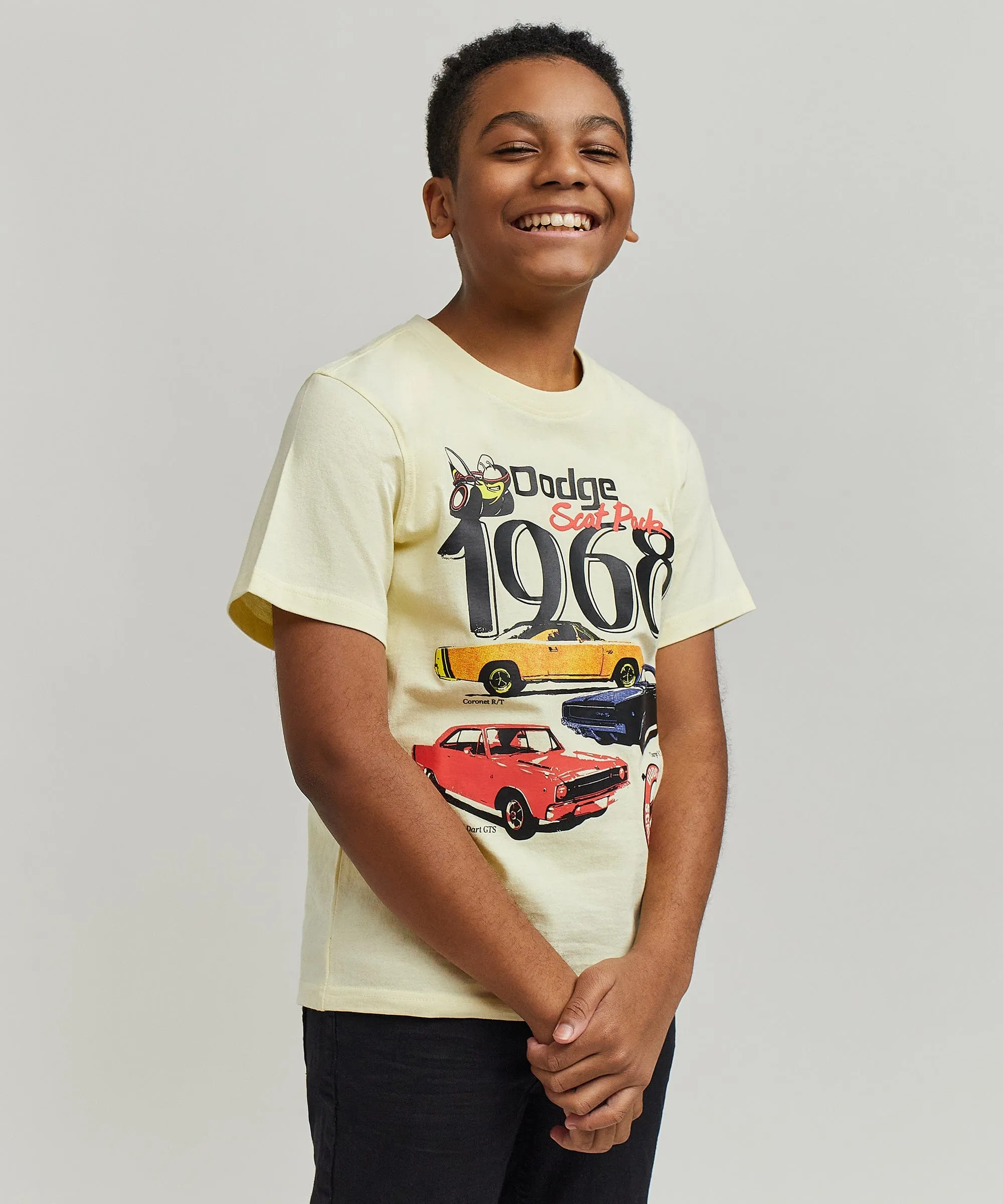 Kids Dodge 1968 Short Sleeve Tee - Khaki