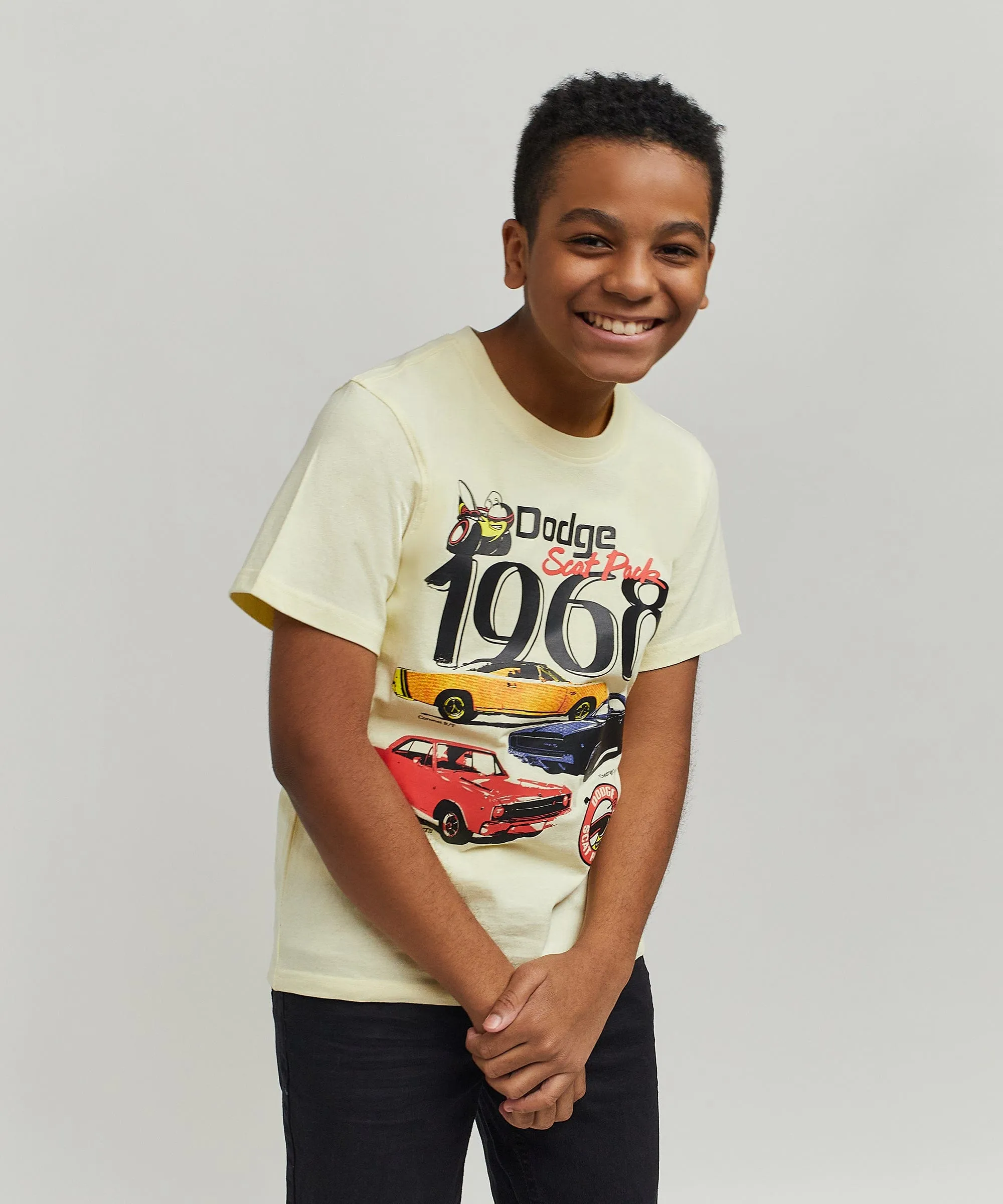 Kids Dodge 1968 Short Sleeve Tee - Khaki