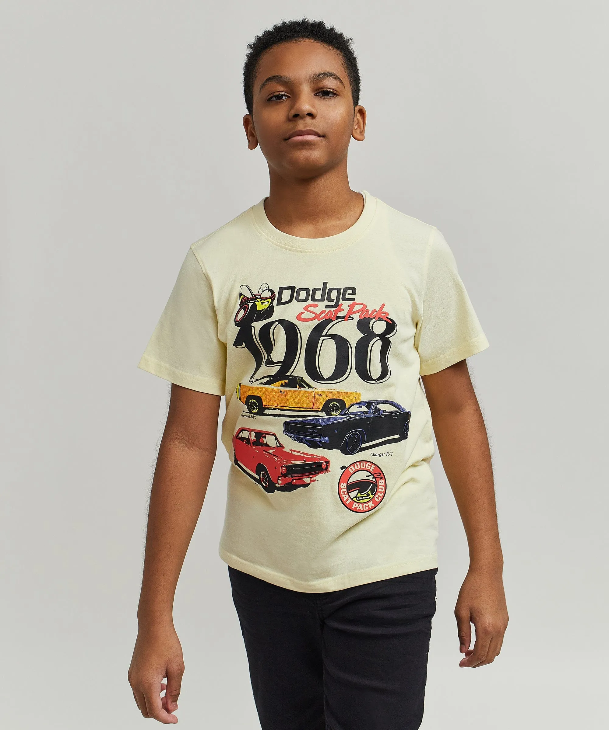 Kids Dodge 1968 Short Sleeve Tee - Khaki