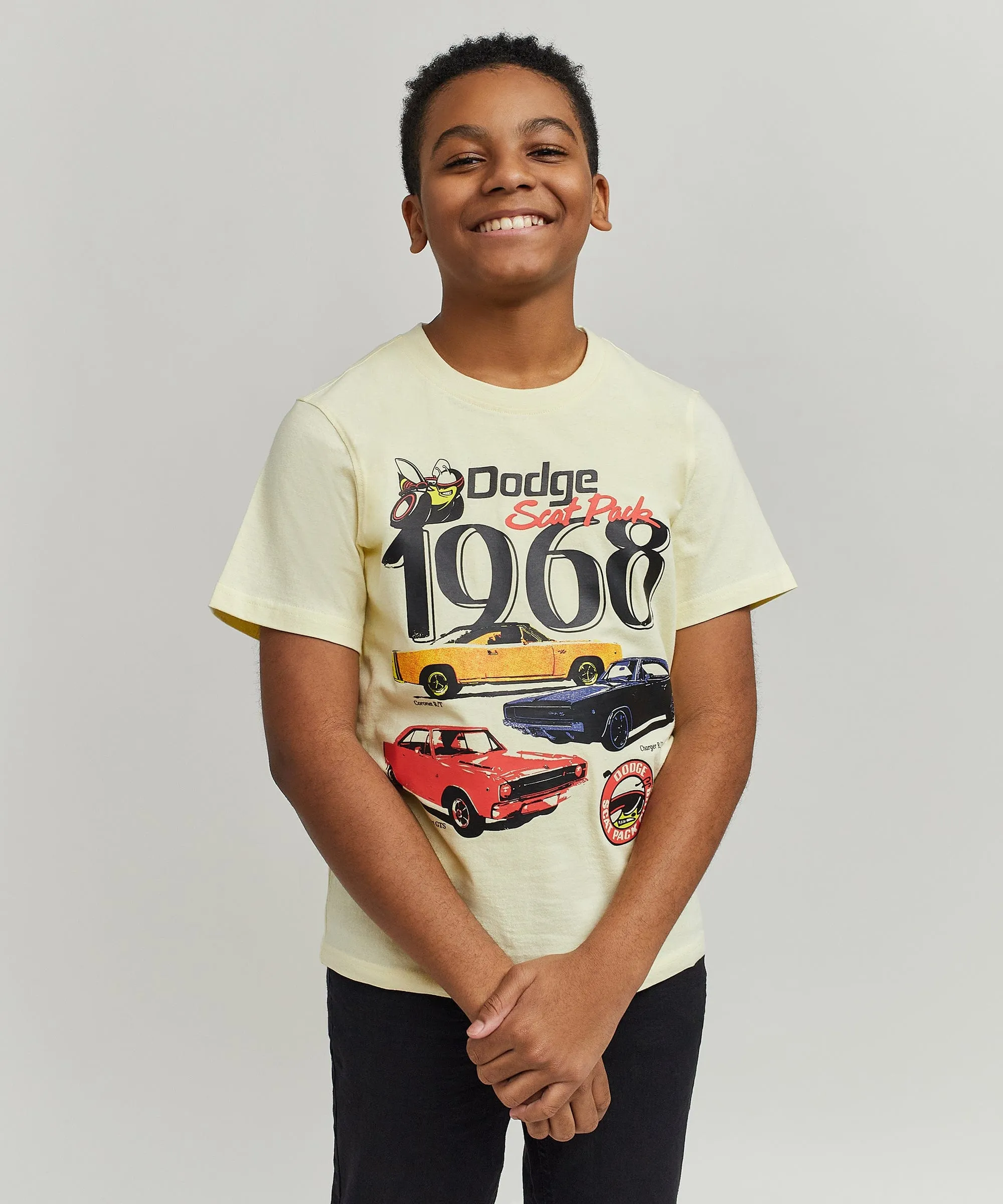 Kids Dodge 1968 Short Sleeve Tee - Khaki