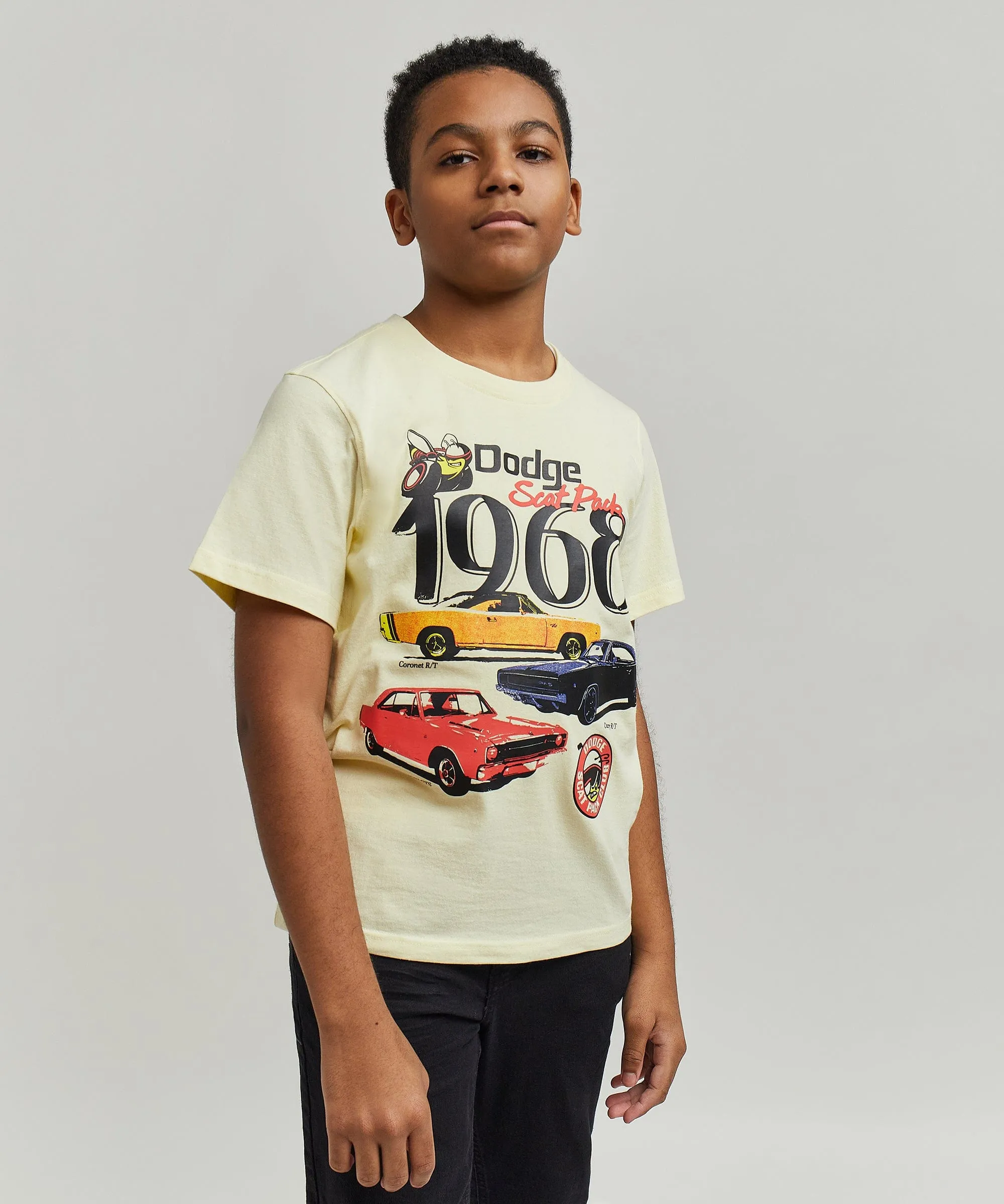 Kids Dodge 1968 Short Sleeve Tee - Khaki