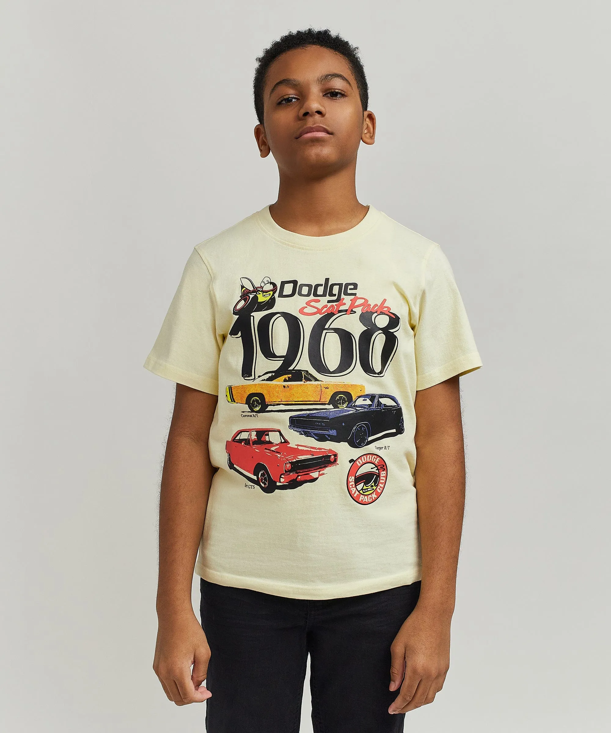 Kids Dodge 1968 Short Sleeve Tee - Khaki