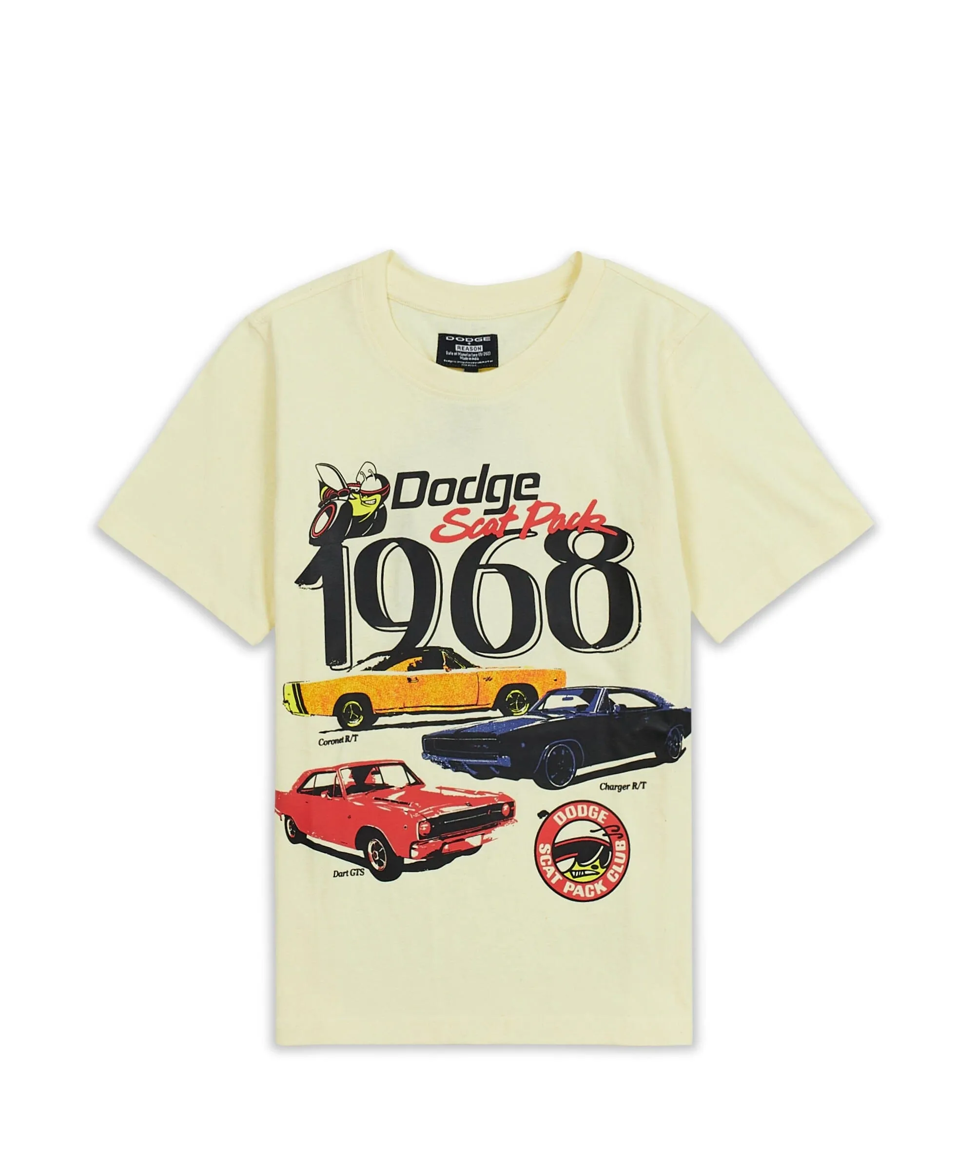 Kids Dodge 1968 Short Sleeve Tee - Khaki