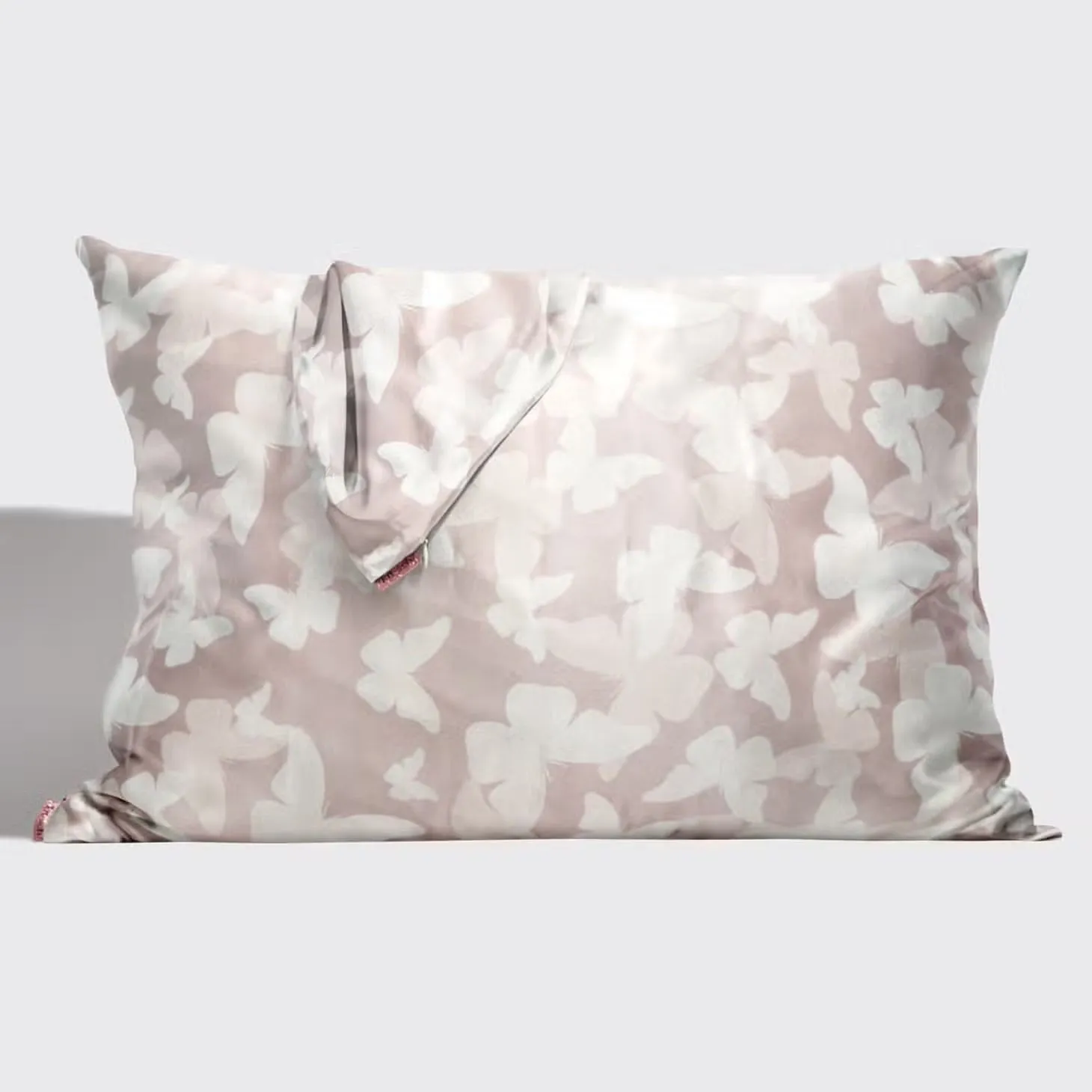 KITSCH Satin Pillowcase Champagne Butterfly