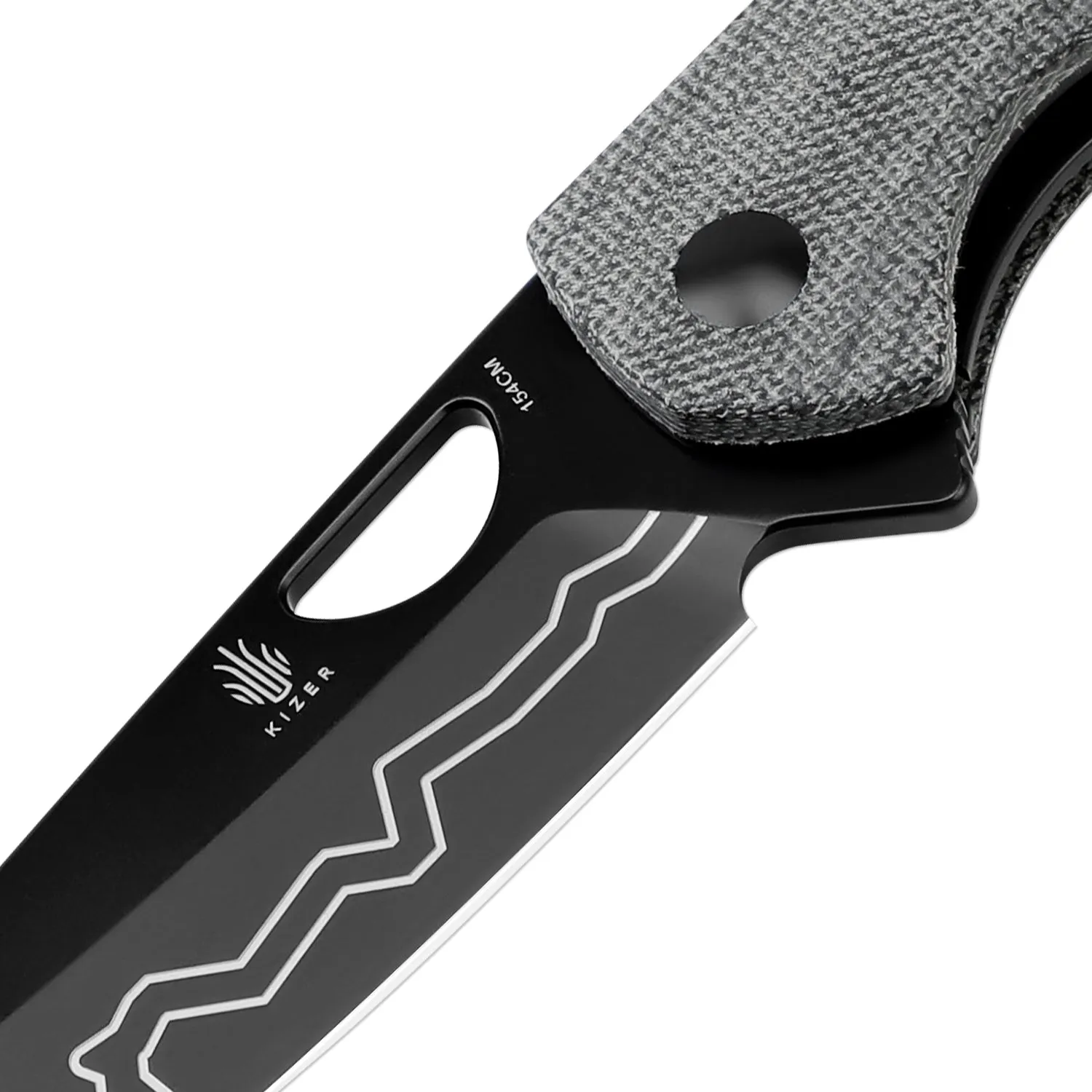 Kizer Sparrow 154CM Blade Liner Lock Micarta Handle V3628C1 (2.99 Black)