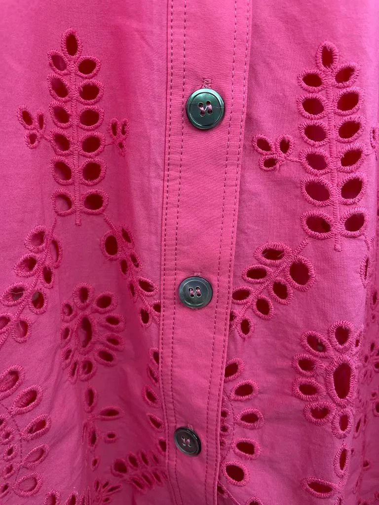 Malissa J Broderie Anglaise Shirt - Pink