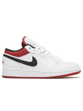 Nike Air Jordan 1 Low White Gym Red (GS)