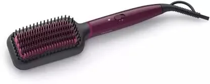 PHILIPS BHH730/00 (Dark Wine Color) Naturally Heated, Silk Protect technology, Hair Straightener Brush