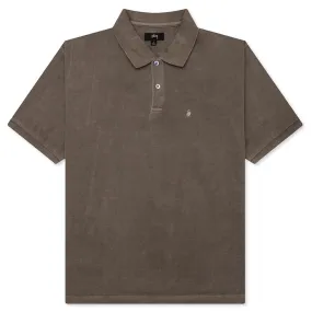 Pigment Dyed Pique Polo - Taupe