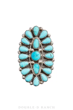 Ring, Cluster, Turquoise, Contemporary, 1167