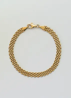 Sady rolex 5mm chain bracelet 14k gold