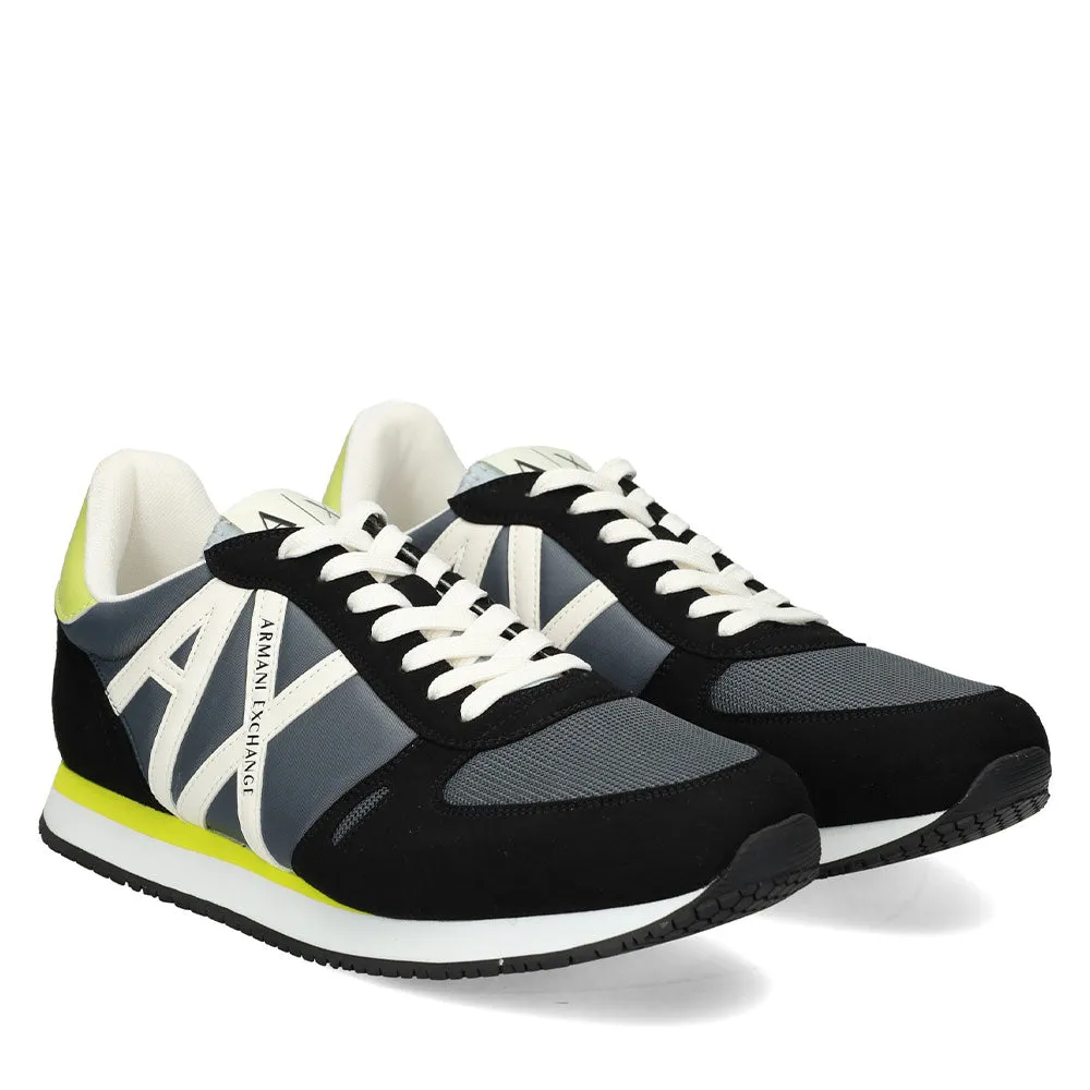 Scarpe Uomo ARMANI EXCHANGE Sneakers Black - Grey - Yellow