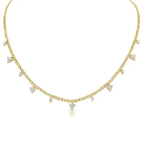 Segment Trio's Diamond Cuban Link Necklace