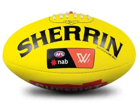 Sherrin AFL Leather AFLW Replica <br> 4408/WOM/YEL/REPLICA