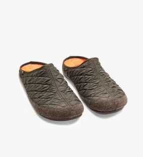 Super soft quilted mule slippers