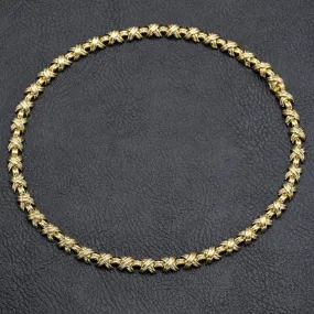 Tiffany & Co 18K Yellow Gold Signature X Collection Necklace