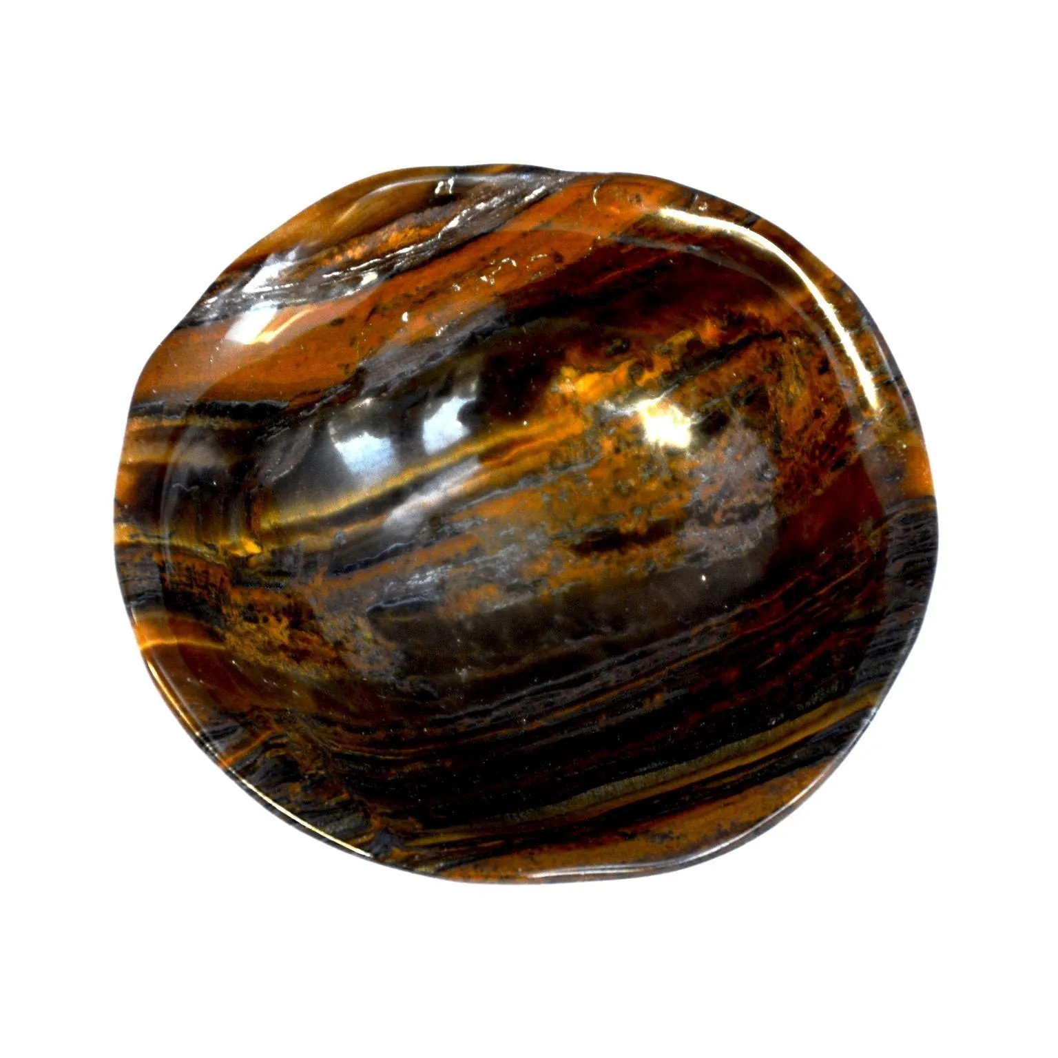 Tiger Stripe Tigers Eye Trinket Dish