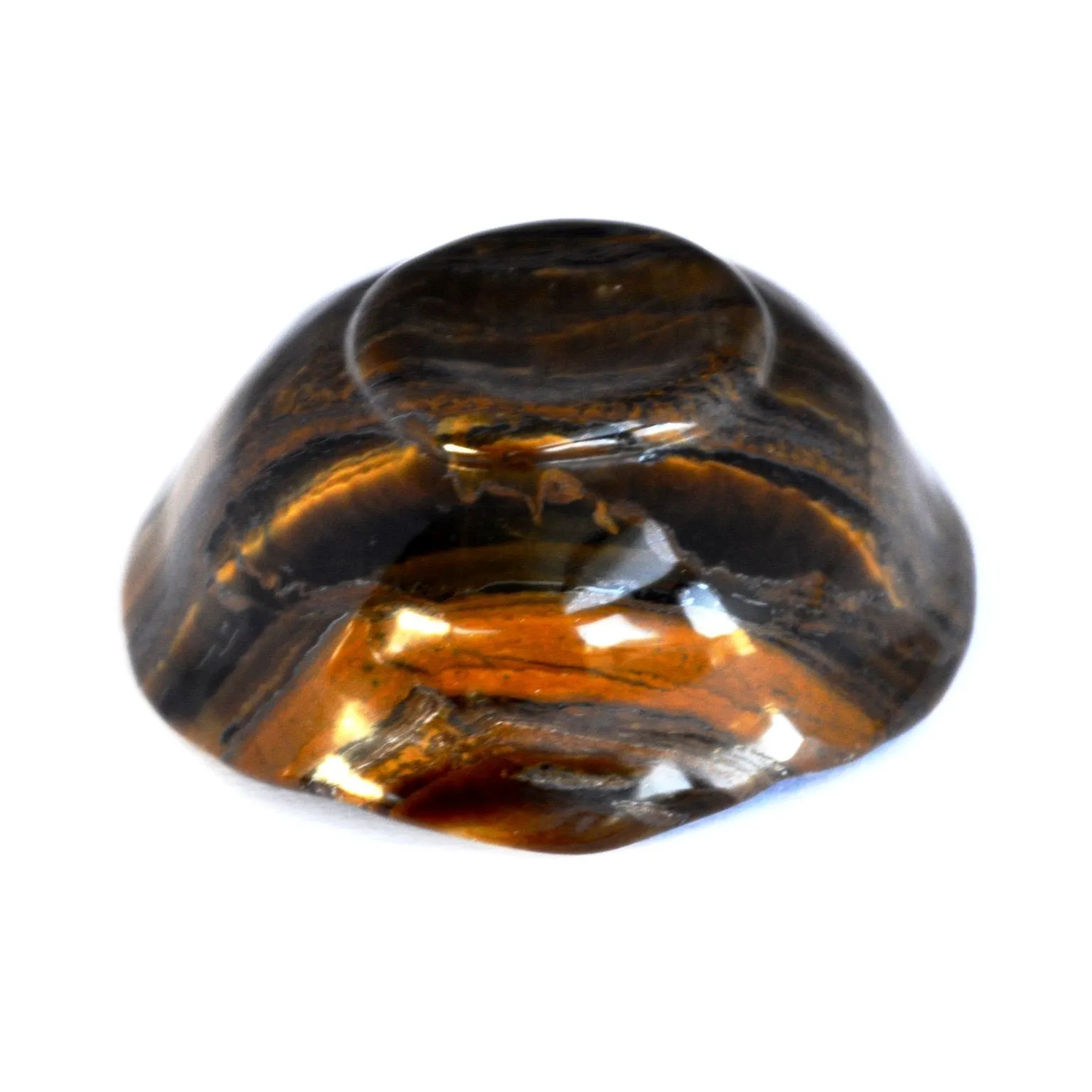 Tiger Stripe Tigers Eye Trinket Dish