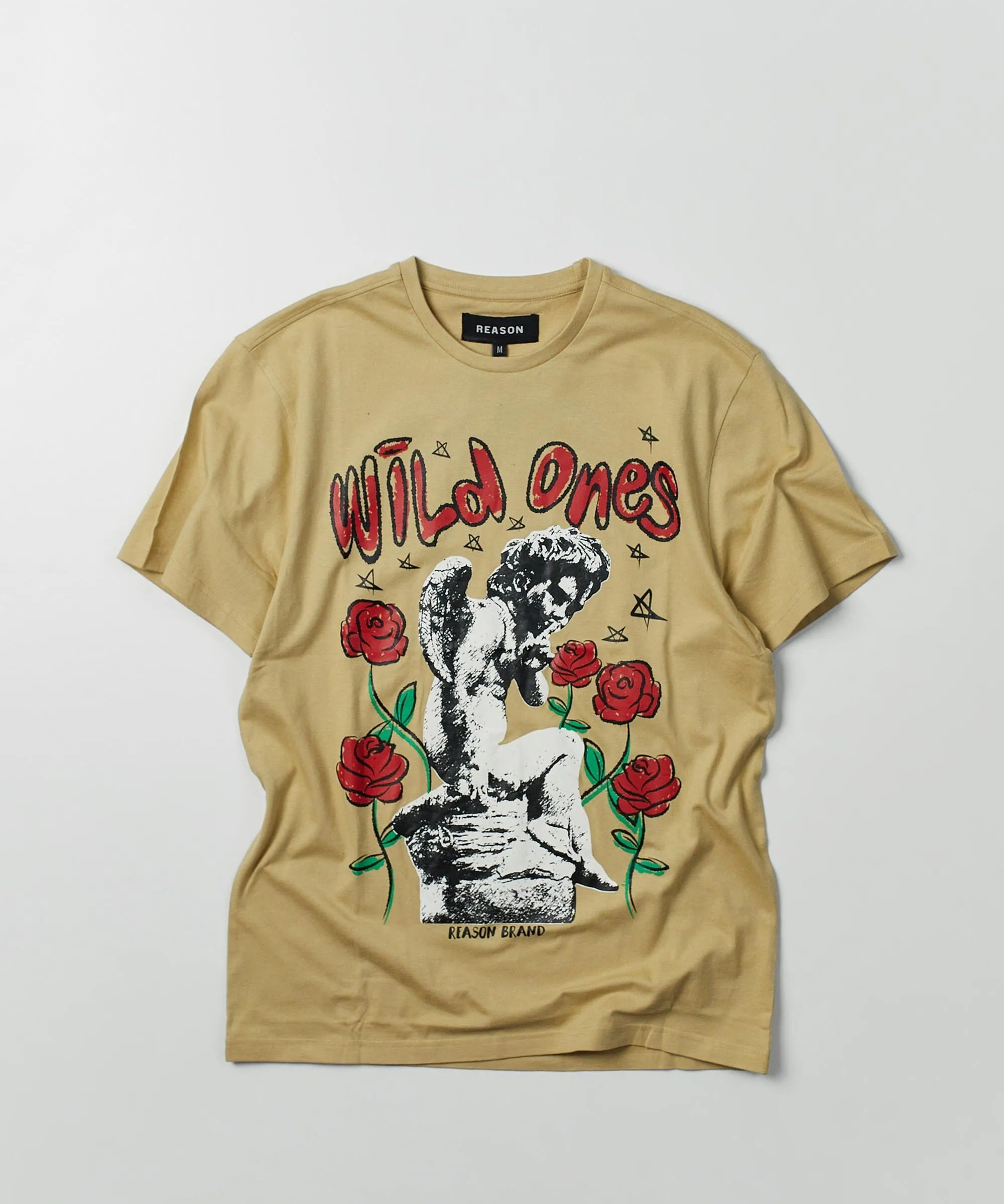 Wild Ones Short Sleeve Graphic Print Tee - Khaki