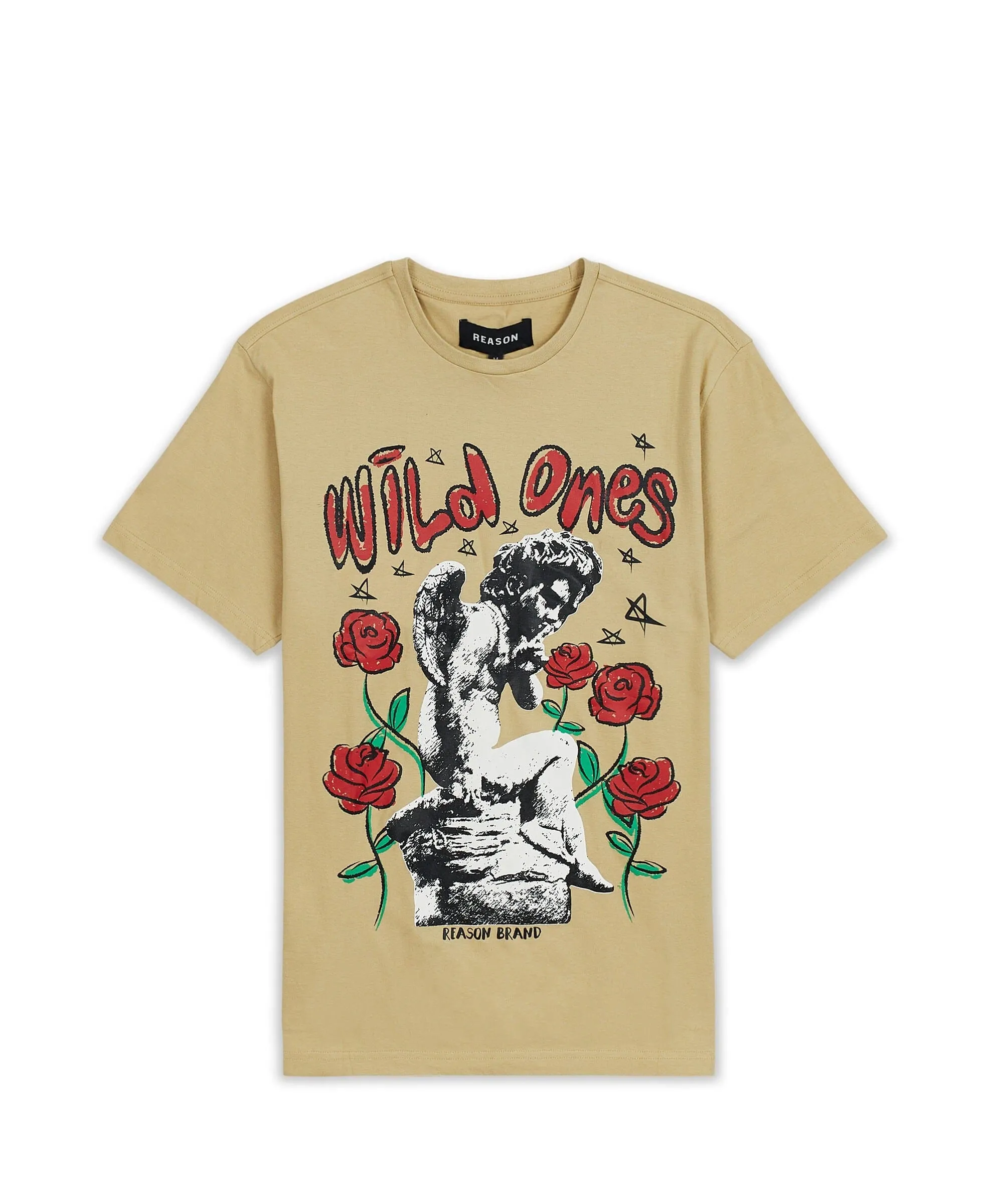 Wild Ones Short Sleeve Graphic Print Tee - Khaki