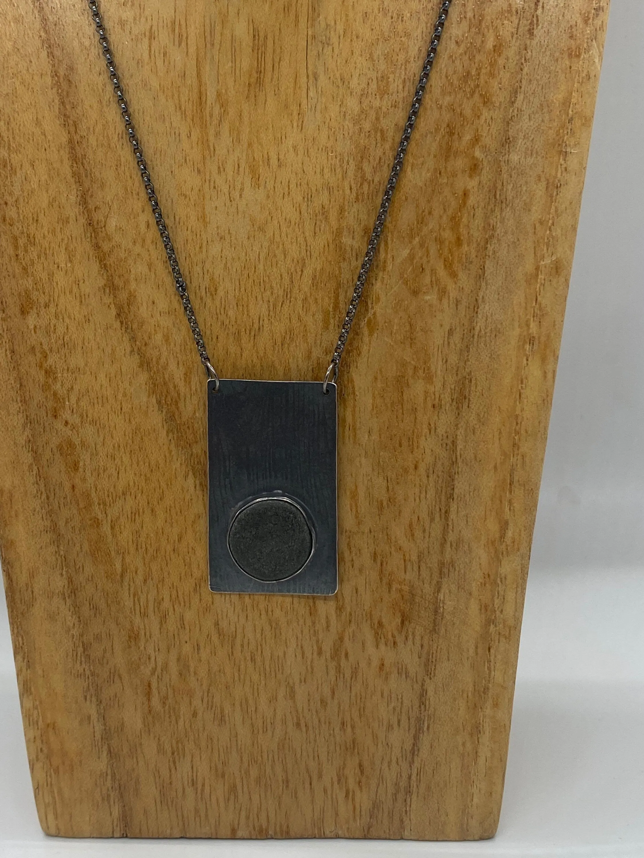 Wood Grain Rock Necklace