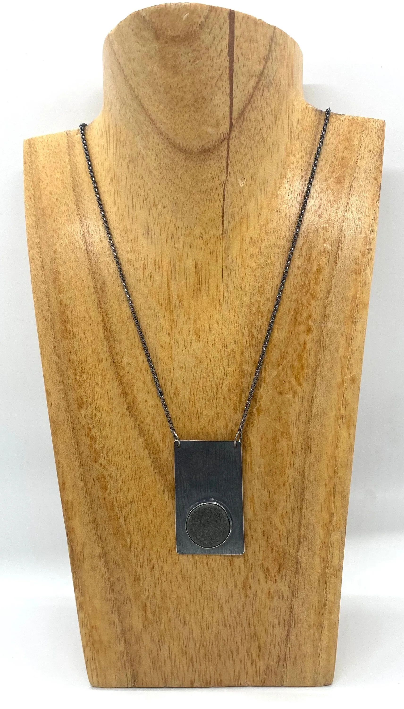 Wood Grain Rock Necklace